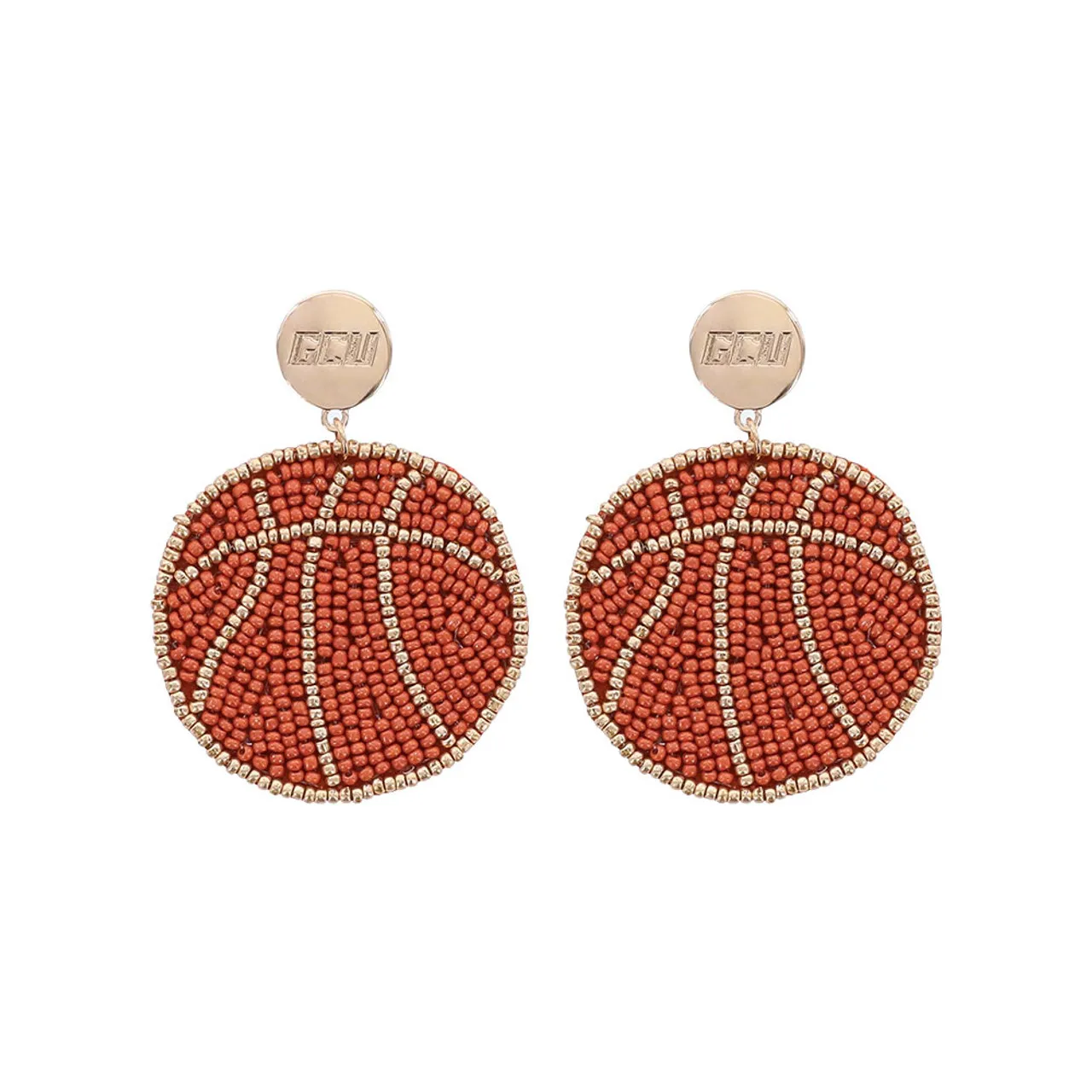 Emerson Street GCU Beaded Basketball Earrings