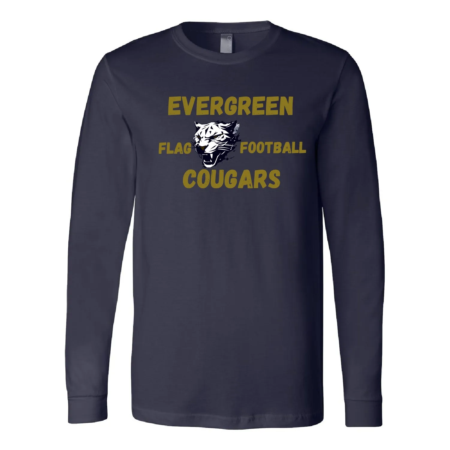 Evergreen Flag Football Unisex Jersey Long Sleeve Tee