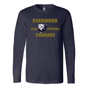 Evergreen Flag Football Unisex Jersey Long Sleeve Tee