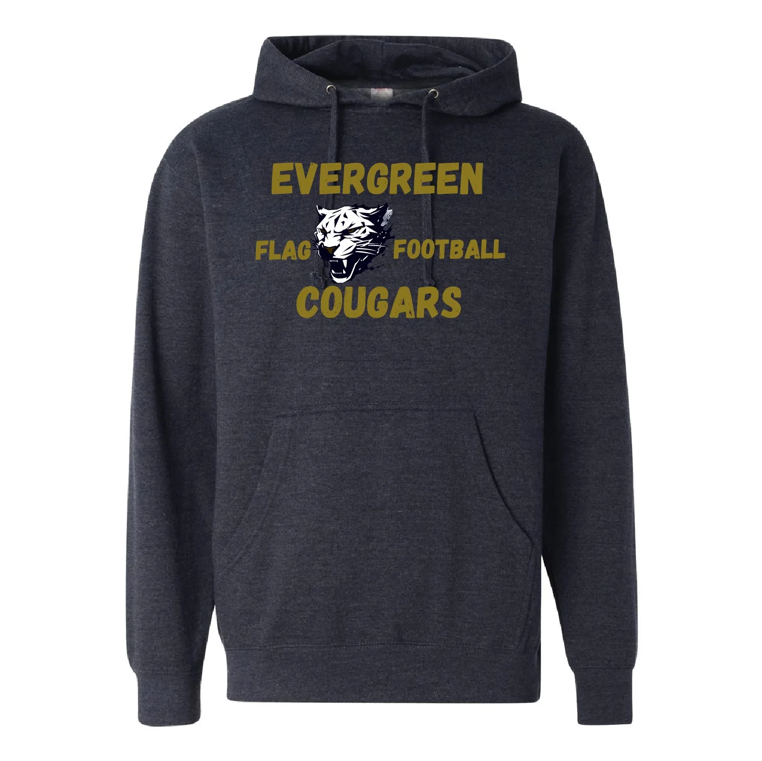 Evergreen Flag Football Unisex Midweight Hooded Sweatshirt