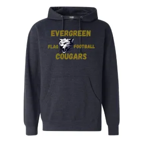 Evergreen Flag Football Unisex Midweight Hooded Sweatshirt