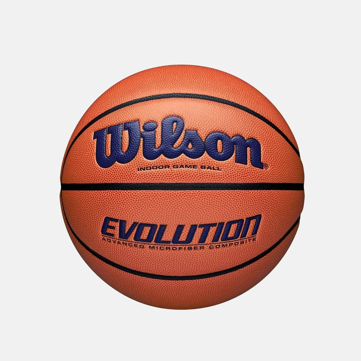 Evolution 29.5 Game Basketball, Size 7, Orange/Navy