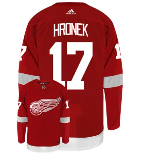 Filip Hronek Detroit Red Wings Adidas Authentic Home NHL Hockey Jersey     