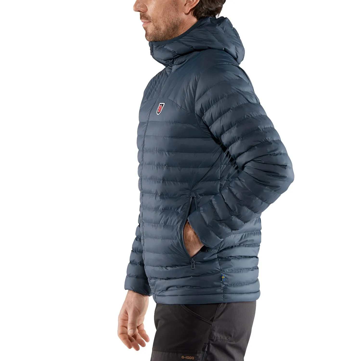 Fj\u00e4llr\u00e4ven - Expedition L\u00e4tt Hoodie Insulating Jacket Men navy