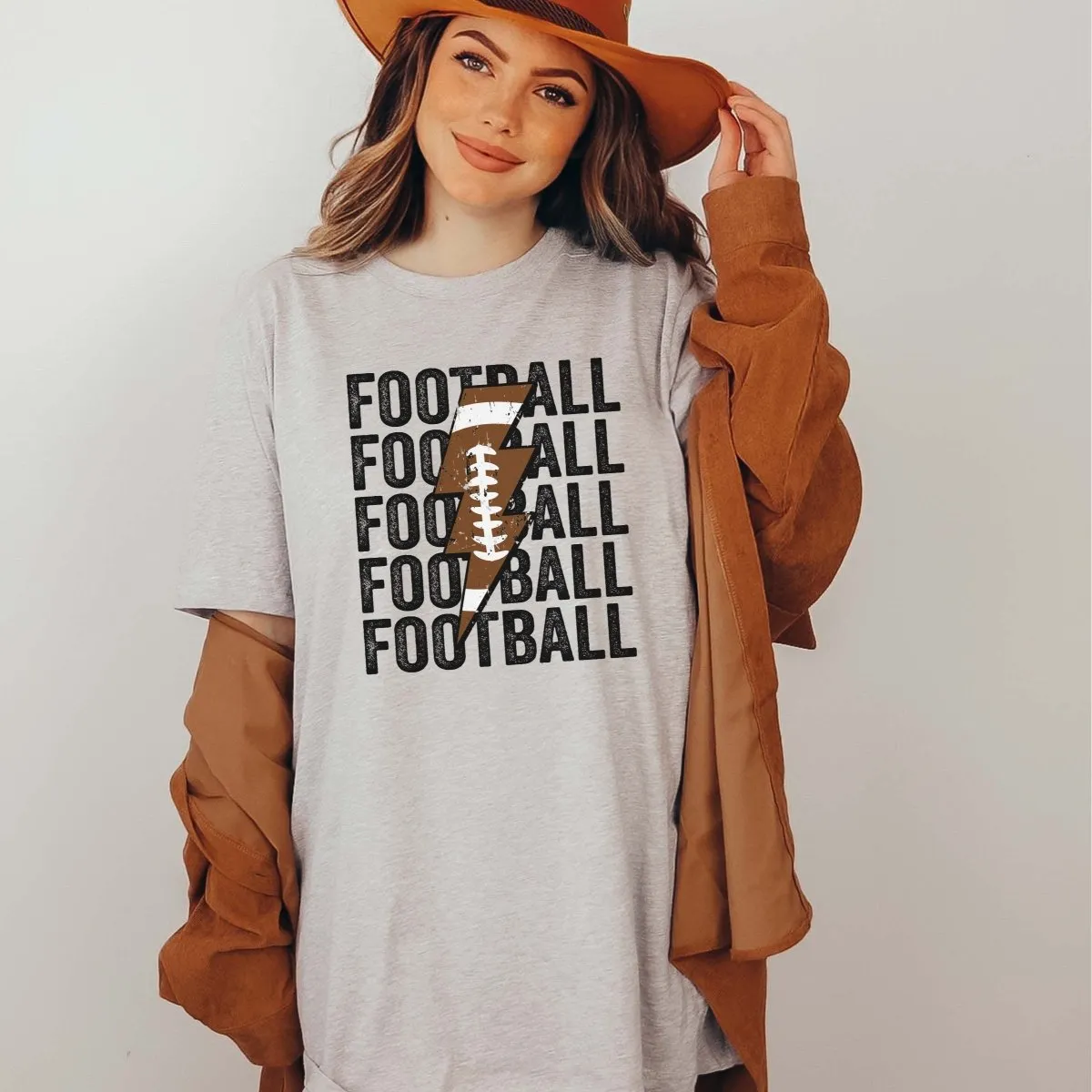 Football Repeat Lightning Tee