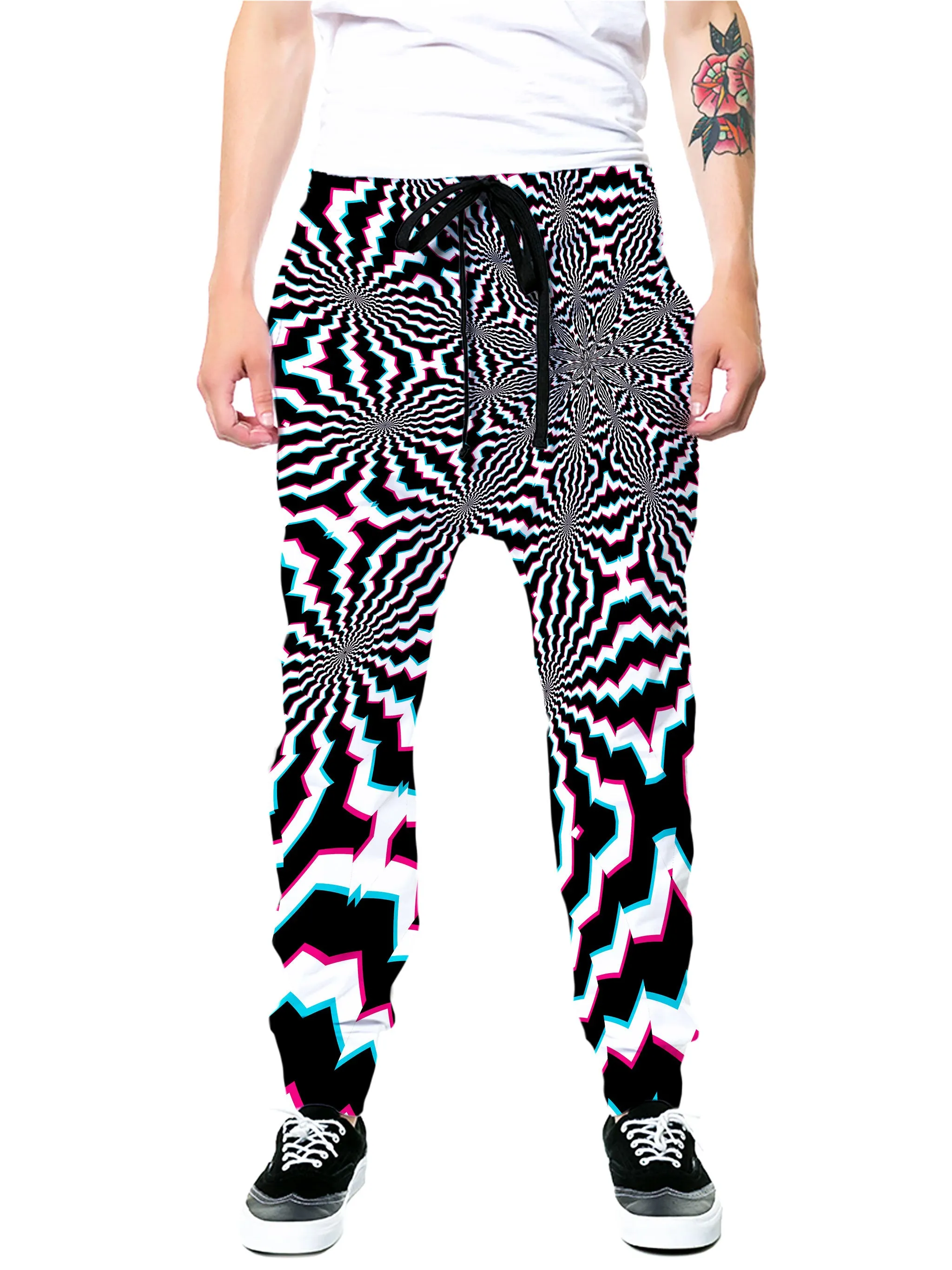 Fractal Ripples Zip-Up Hoodie and Joggers Combo