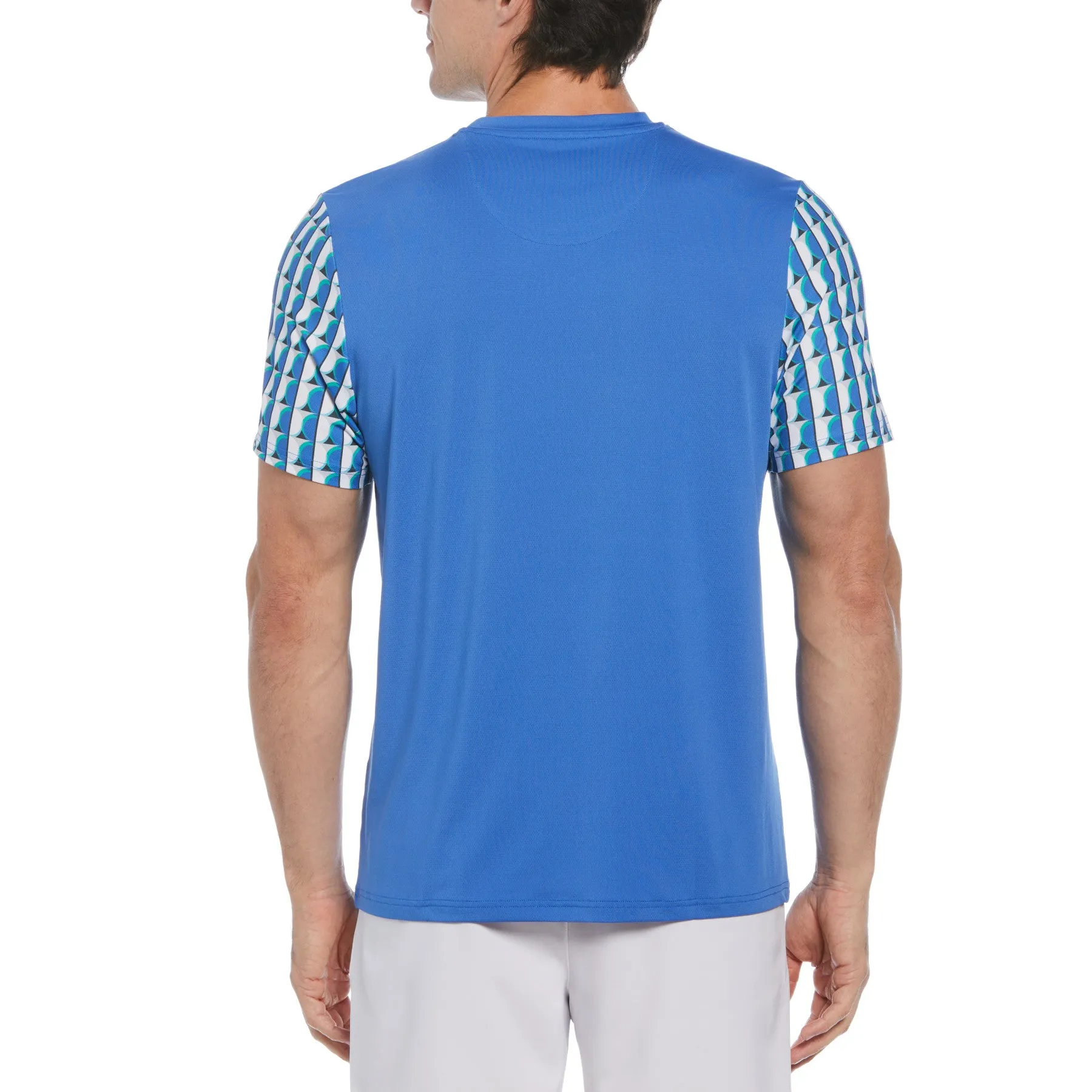 Geo Print Performance Tennis T-Shirt In Nebulas