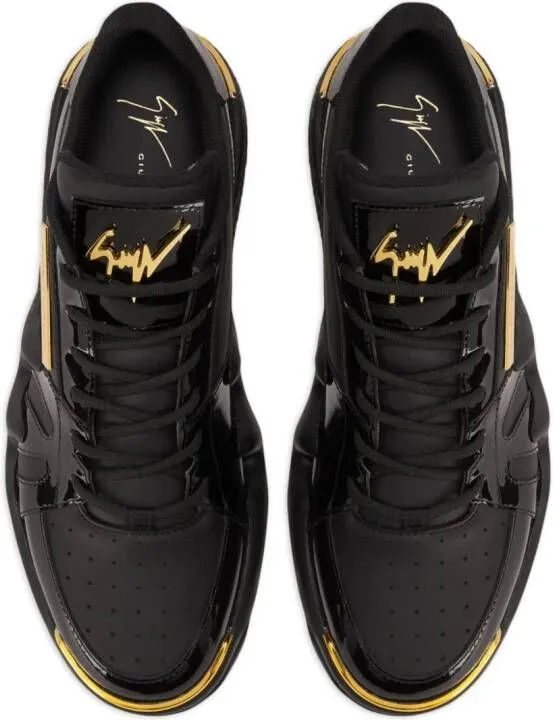 Giuseppe Zanotti Talon chunky leather sneakers Black