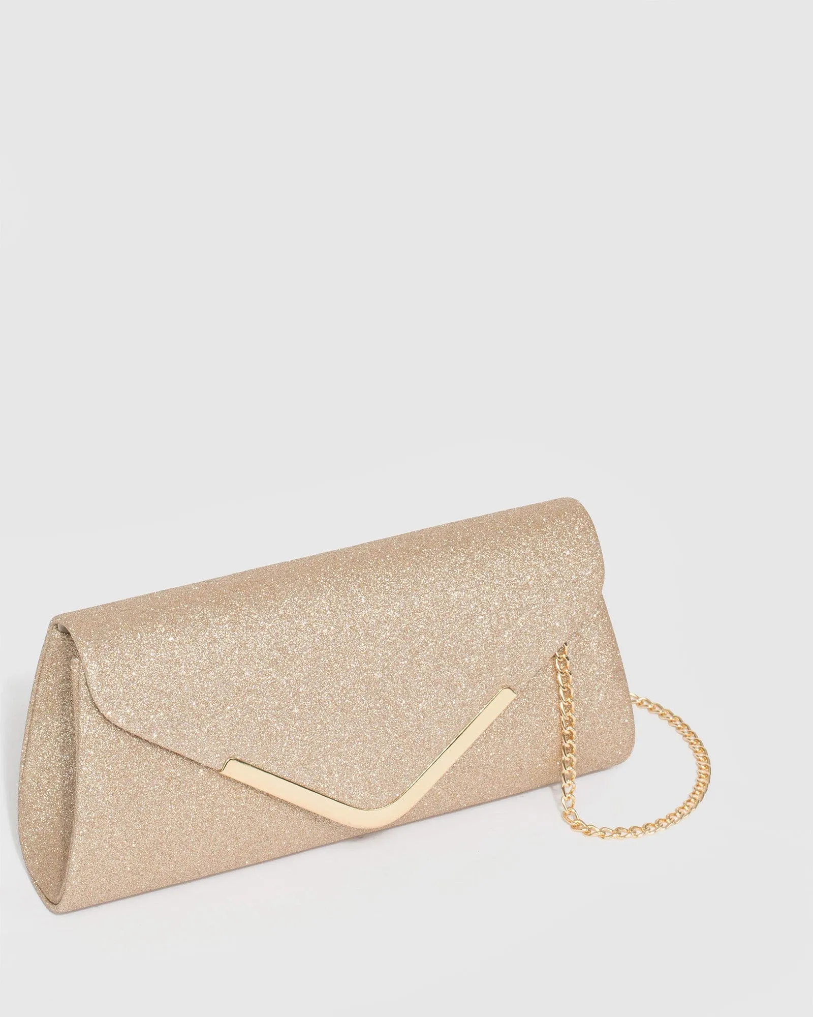 Gold Paula Clutch Bag