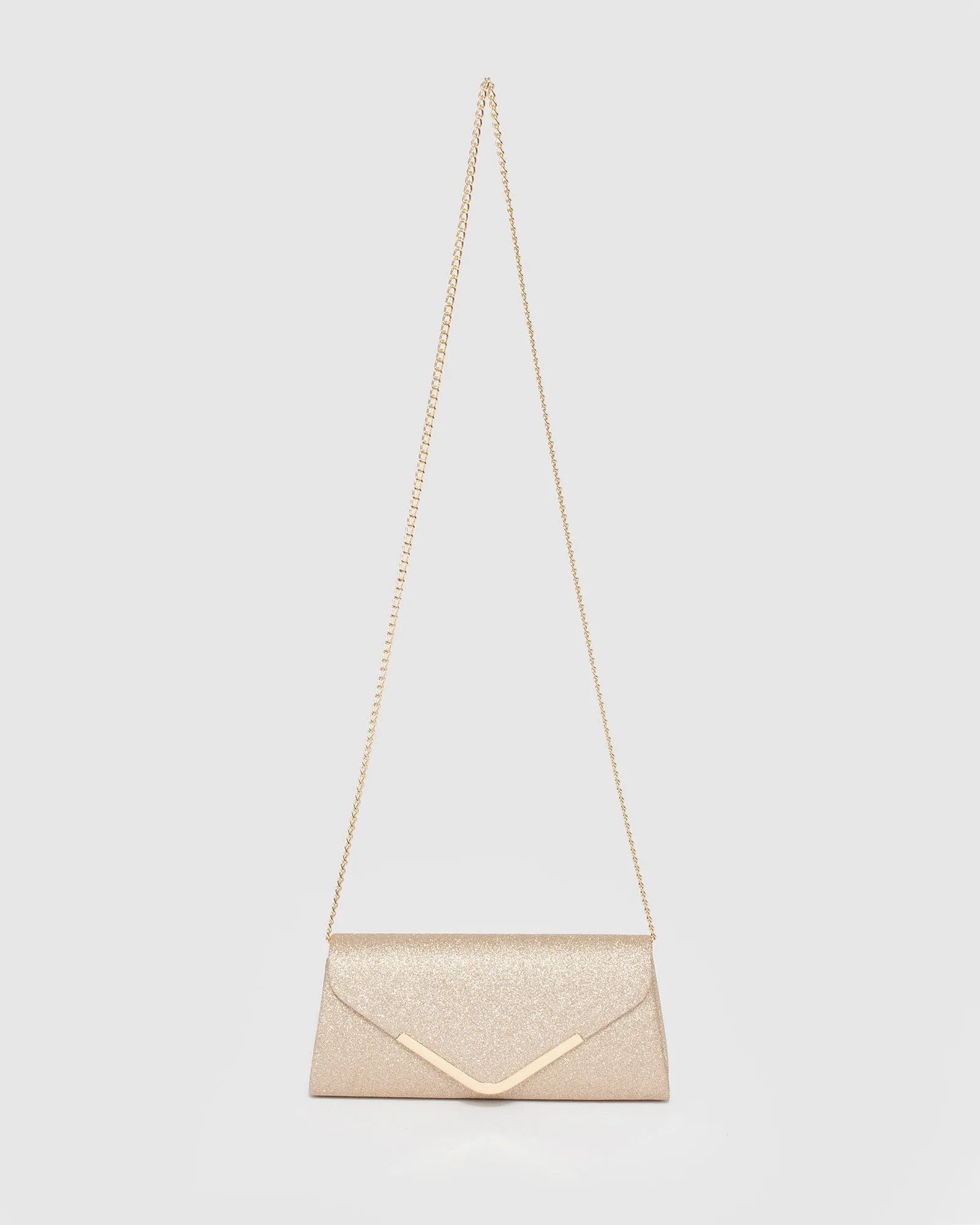 Gold Paula Clutch Bag