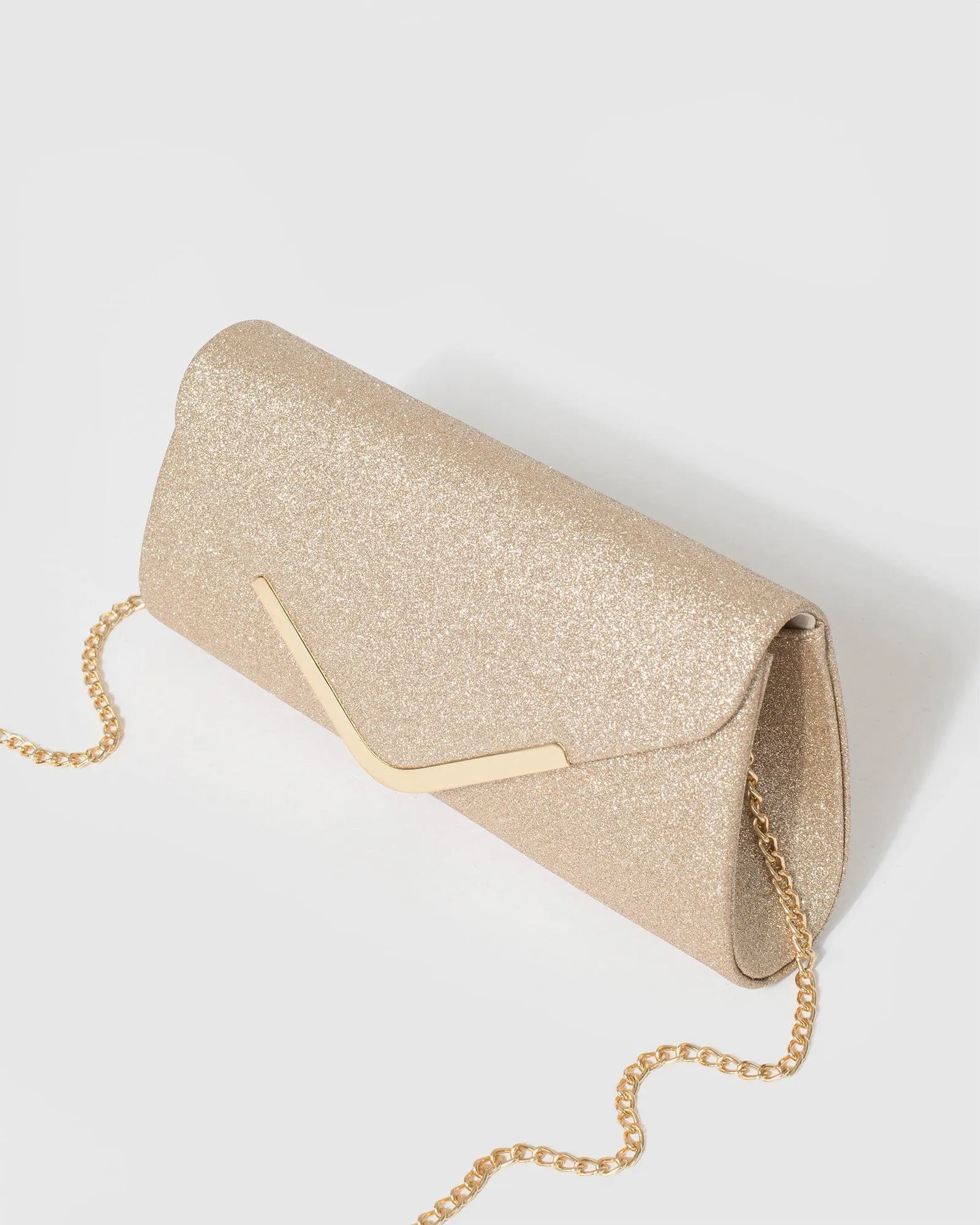 Gold Paula Clutch Bag