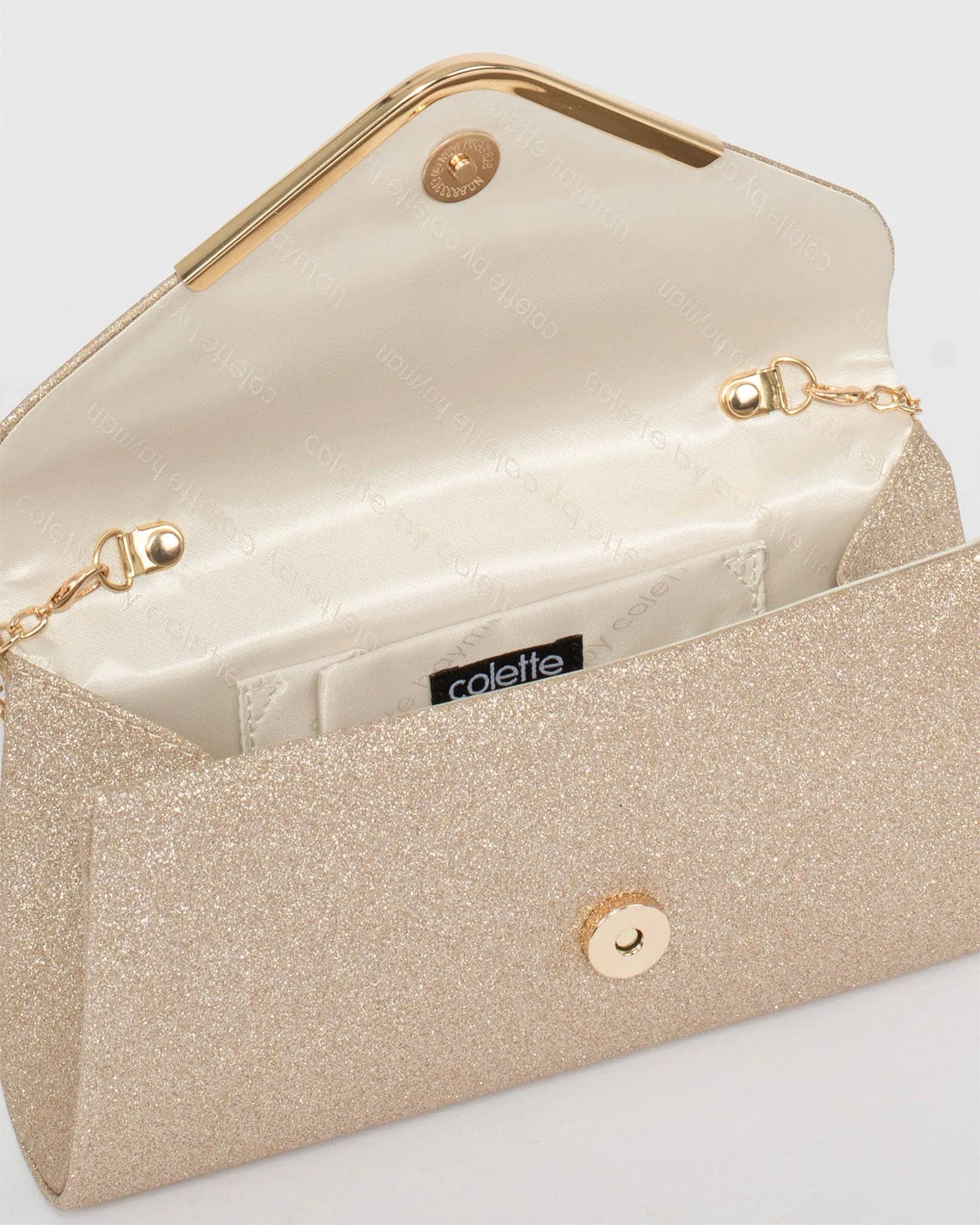 Gold Paula Clutch Bag