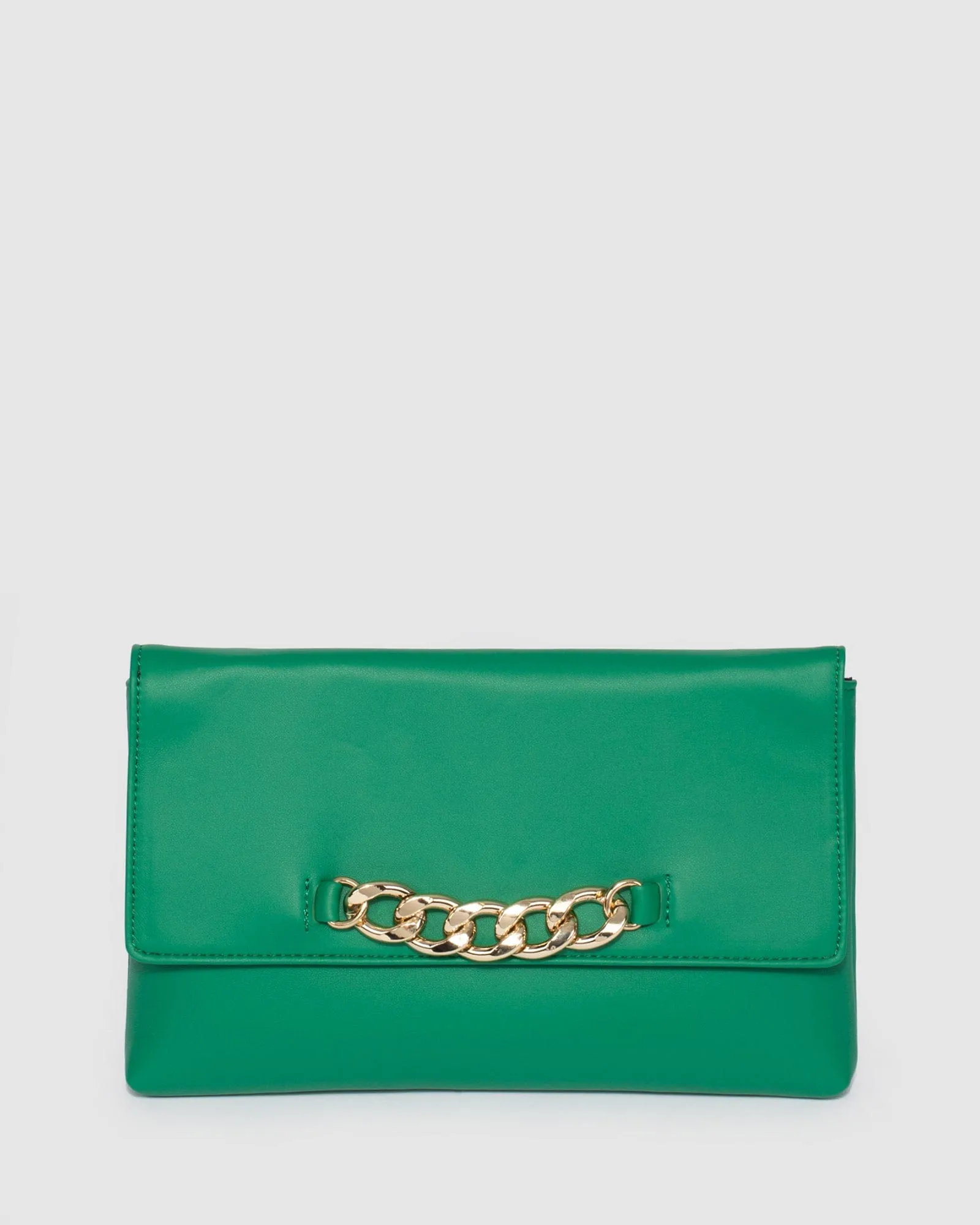 Green Lavanya Fold Over Clutch Bag