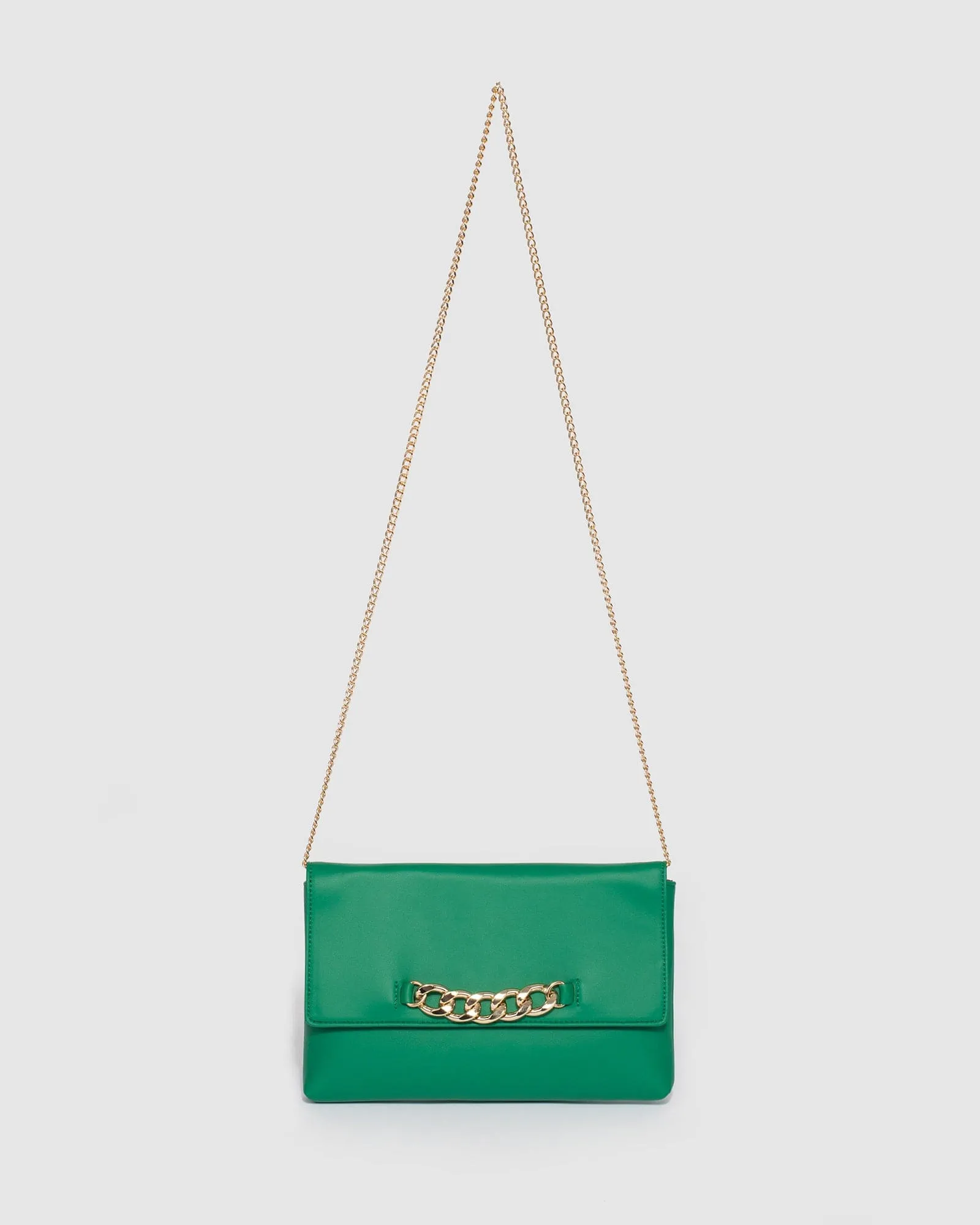 Green Lavanya Fold Over Clutch Bag