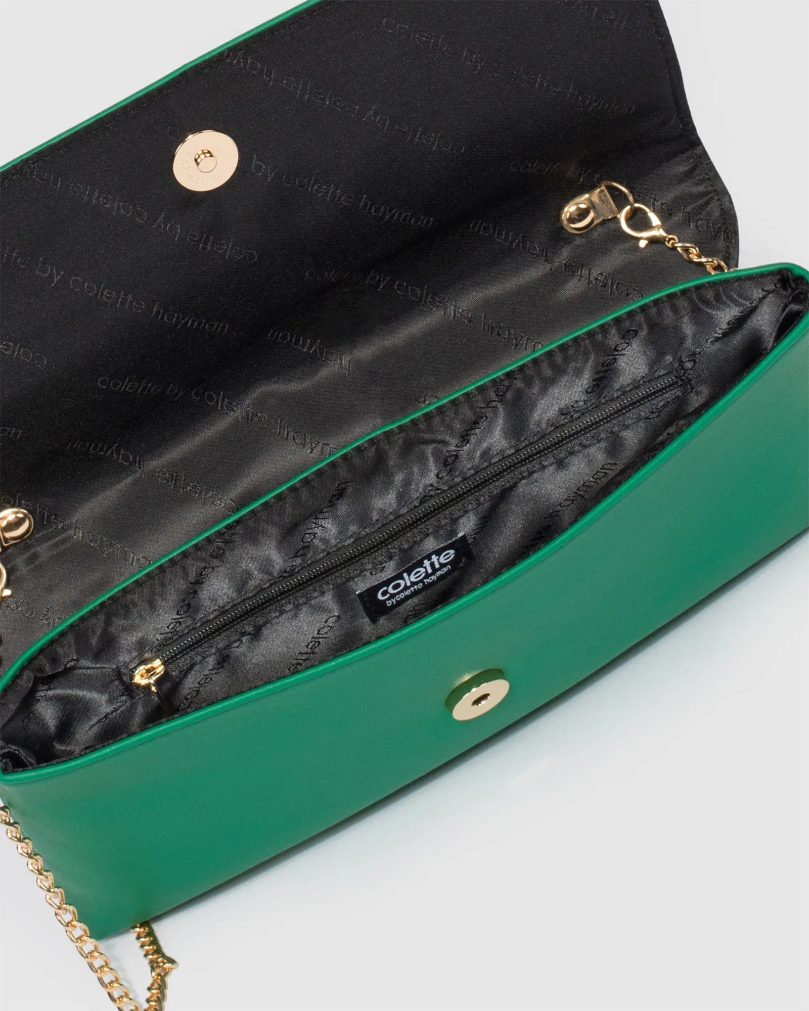 Green Lavanya Fold Over Clutch Bag