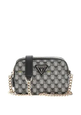 Guess G Wave Logo Crossbody Bag, Black