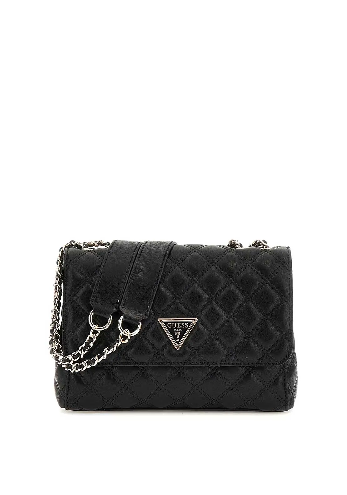 Guess Giully Quilted Crossbody Bag, Black