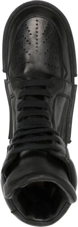 Guidi GJ06 leather high-top sneakers Black