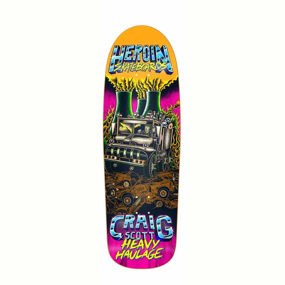 Heroin Skateboards Craig Heavy Haulage Skateboard Deck 9.5