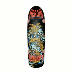 Heroin Skateboards Swampy x Hirotton Gators Skateboard Deck 9.125 Deer Man Shape