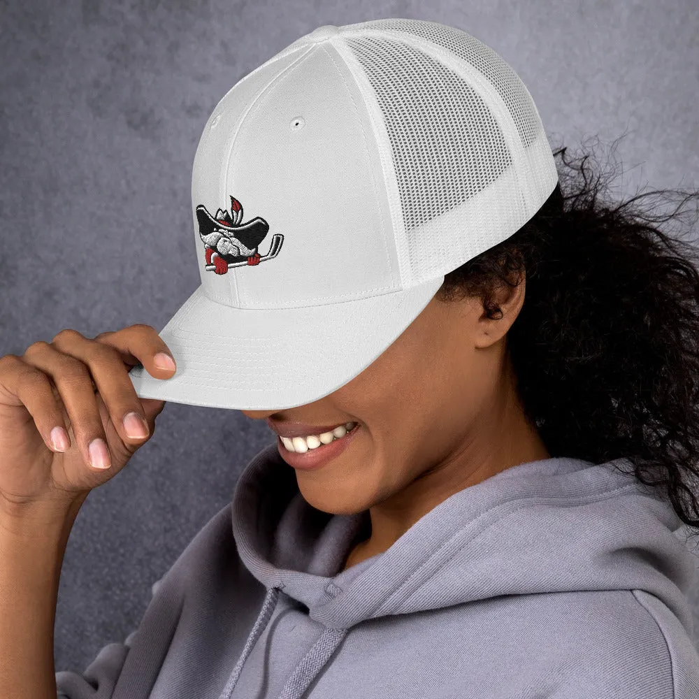 Hockey Hey Reb Trucker Cap