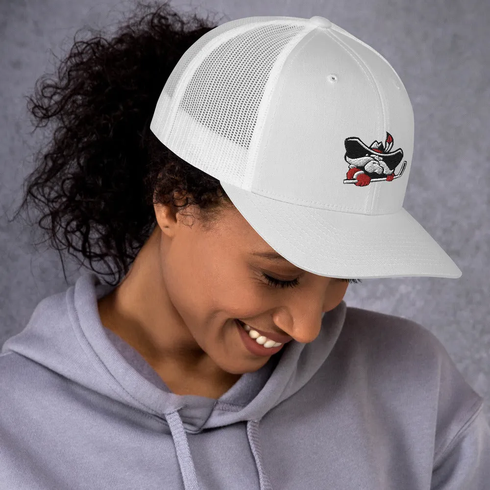 Hockey Hey Reb Trucker Cap