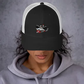 Hockey Hey Reb Trucker Cap