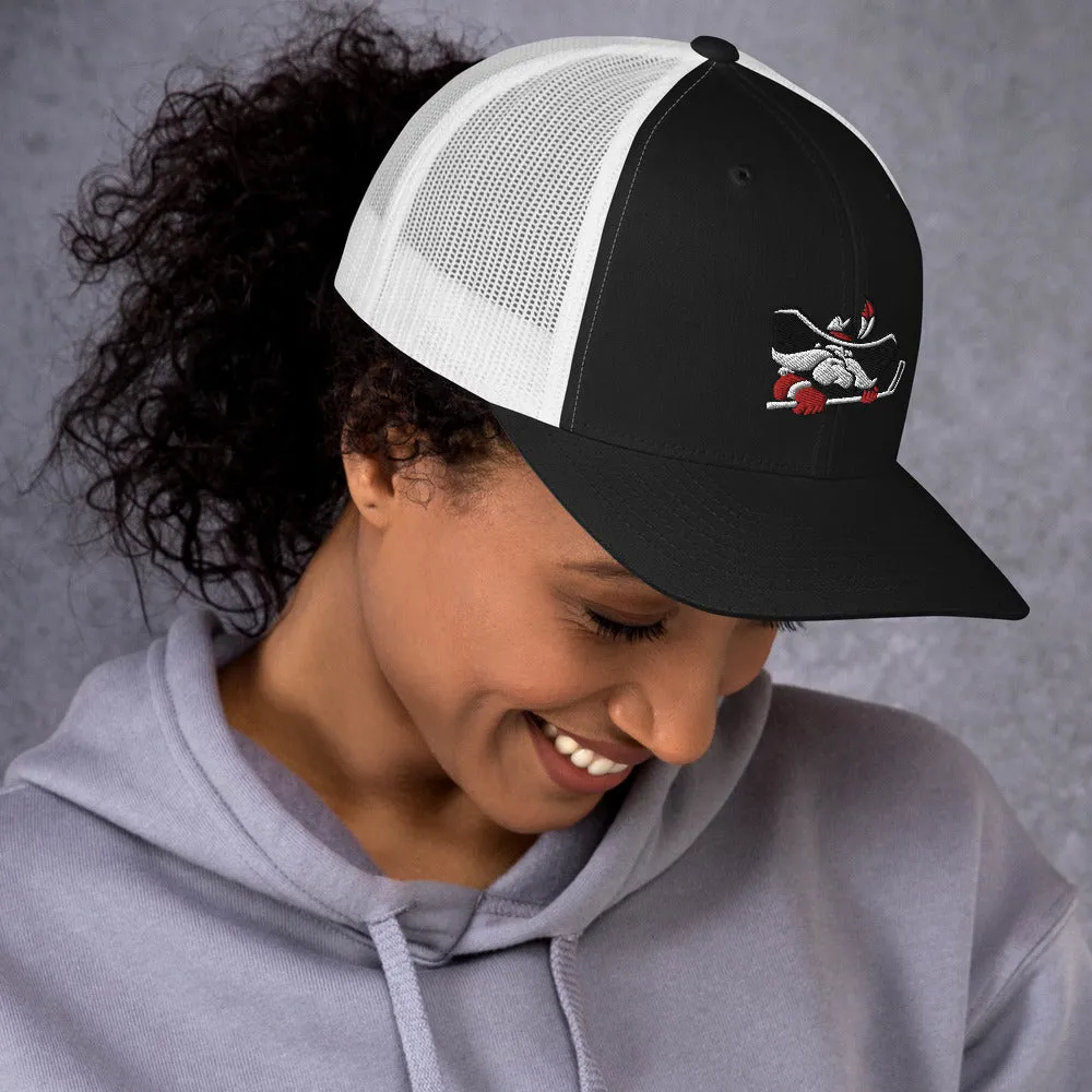 Hockey Hey Reb Trucker Cap