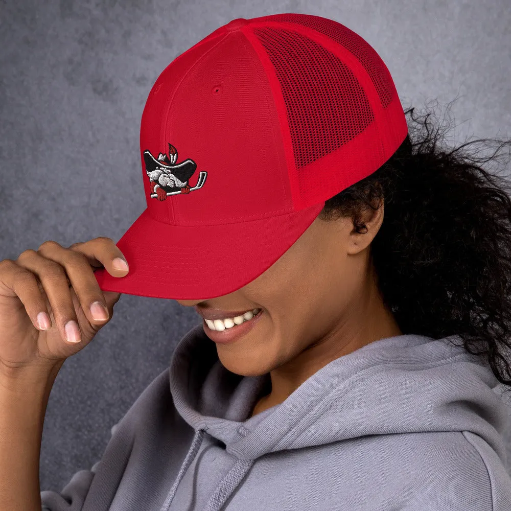 Hockey Hey Reb Trucker Cap