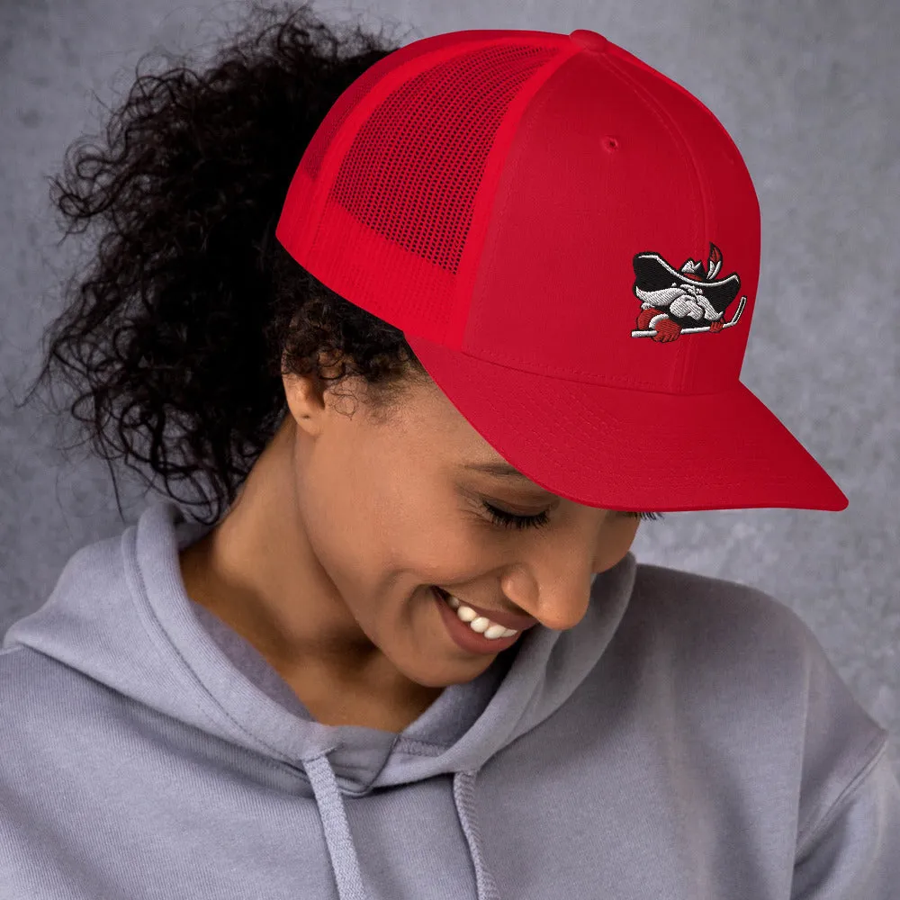 Hockey Hey Reb Trucker Cap