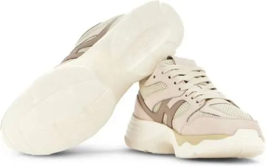 Hogan Hyperactive leather chunky sneakers Neutrals