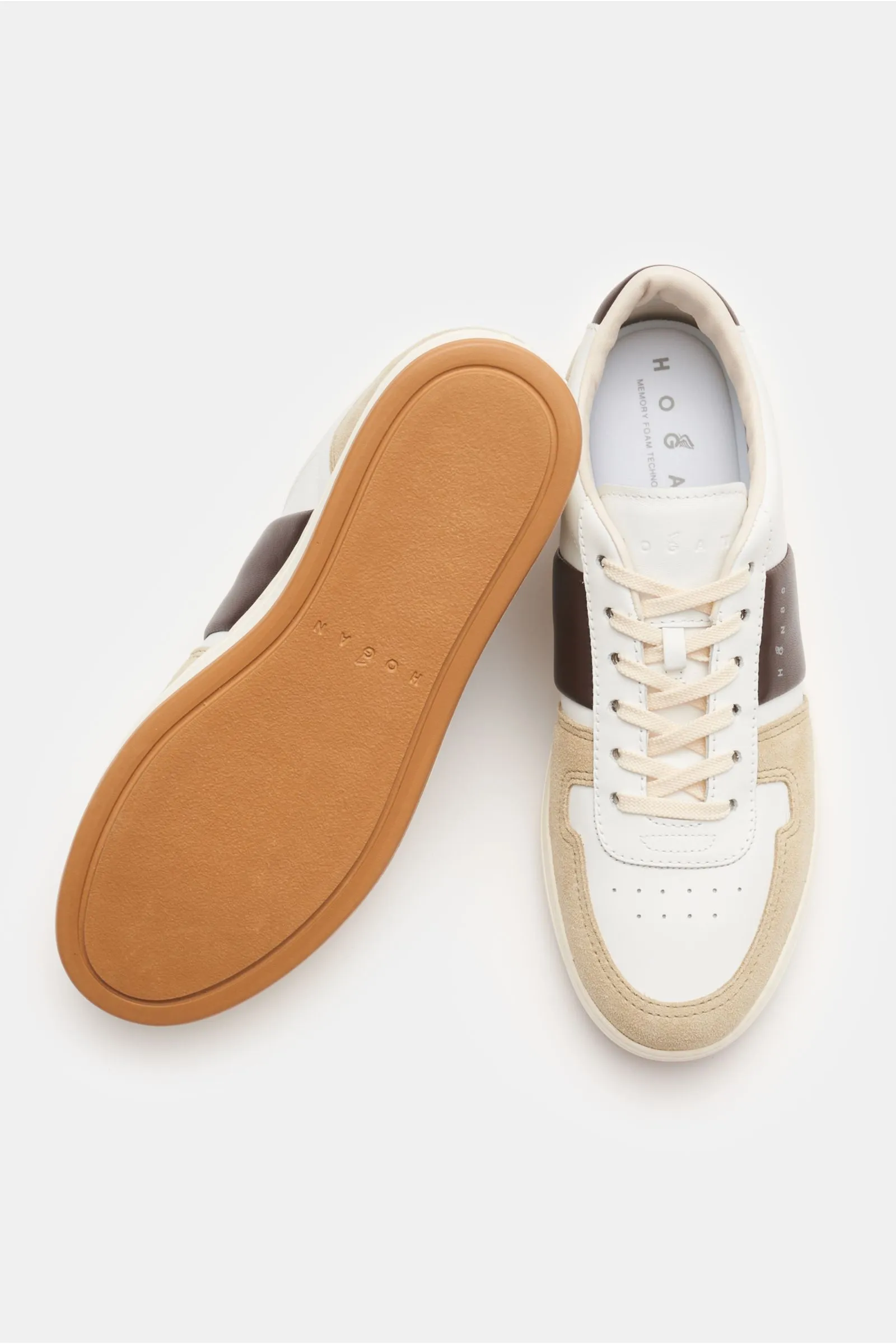 HOGAN sneakers off-white/beige/dark brown