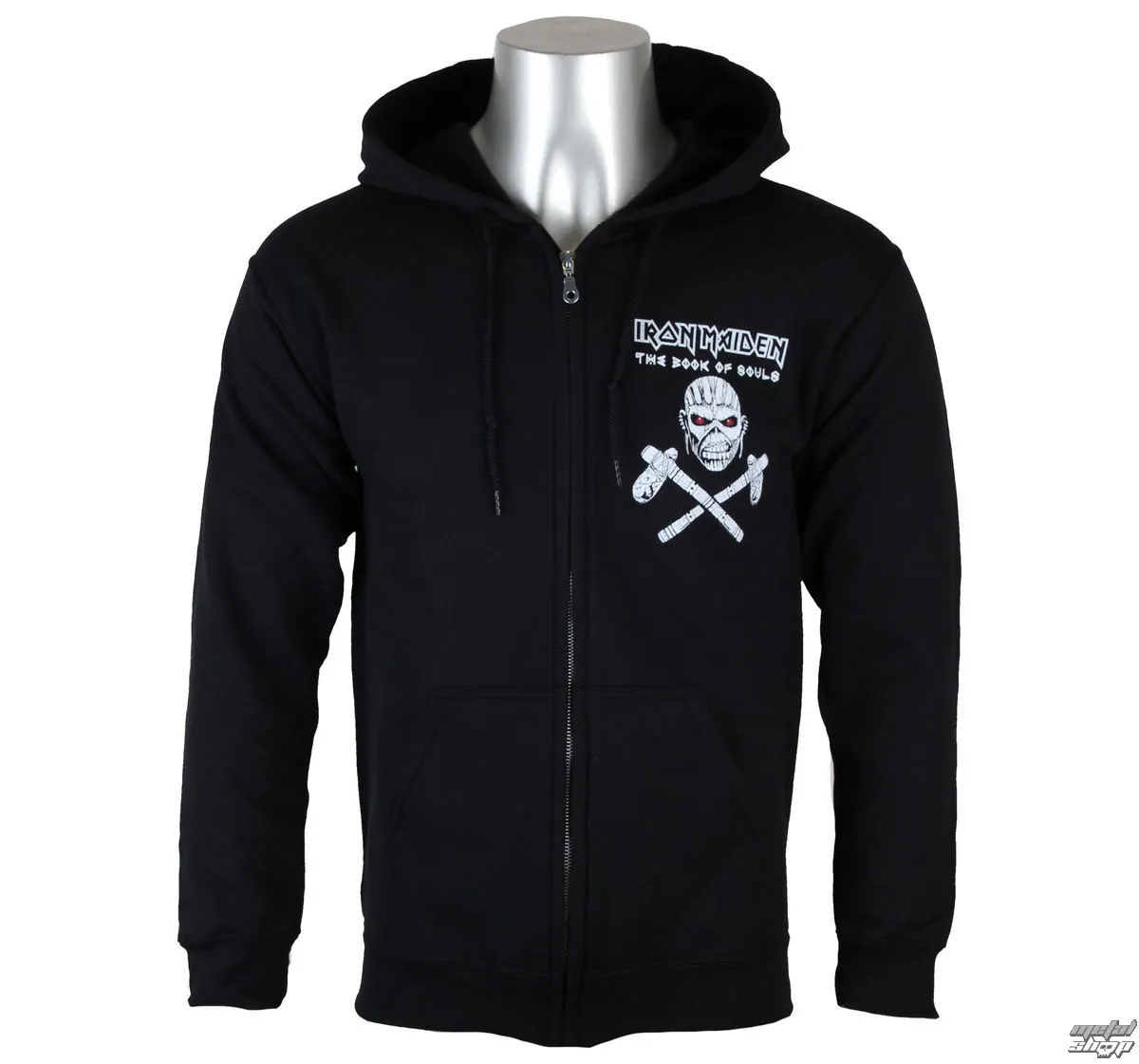 hoodie men's Iron Maiden - Eddie Axe White - ROCK OFF - IMHOOD05MB  -  Metal-shop