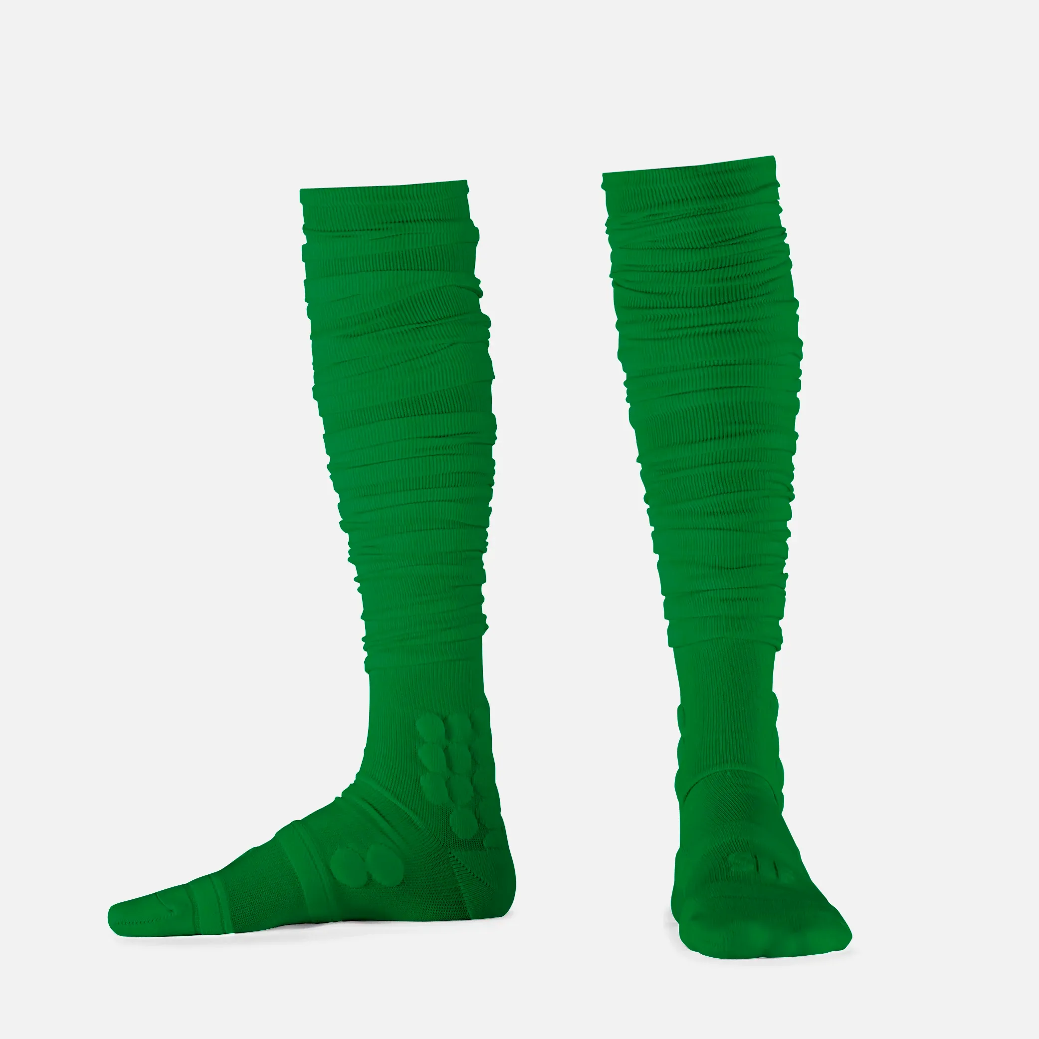 Hue Green Football Padded Long Socks