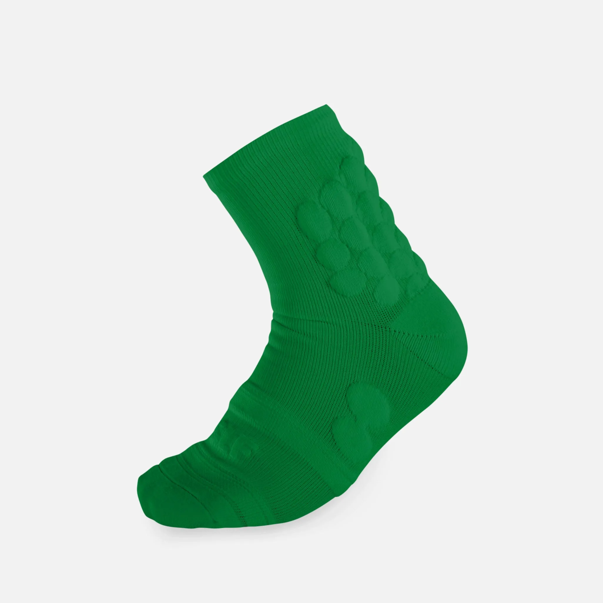 Hue Green Football Padded Short Kids Socks