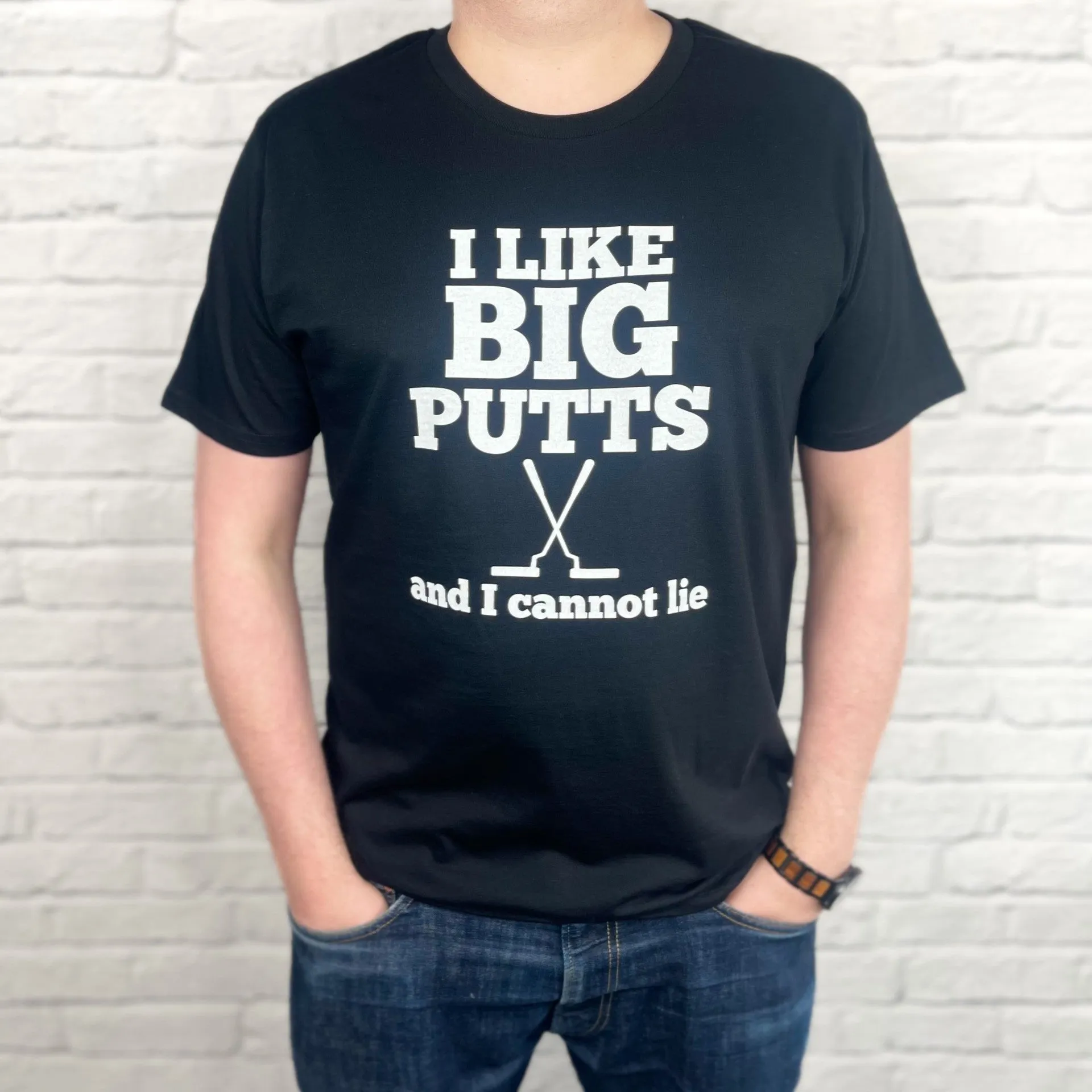 I Like Big Putts And I Cannot Lie Men's Golf T Shirt