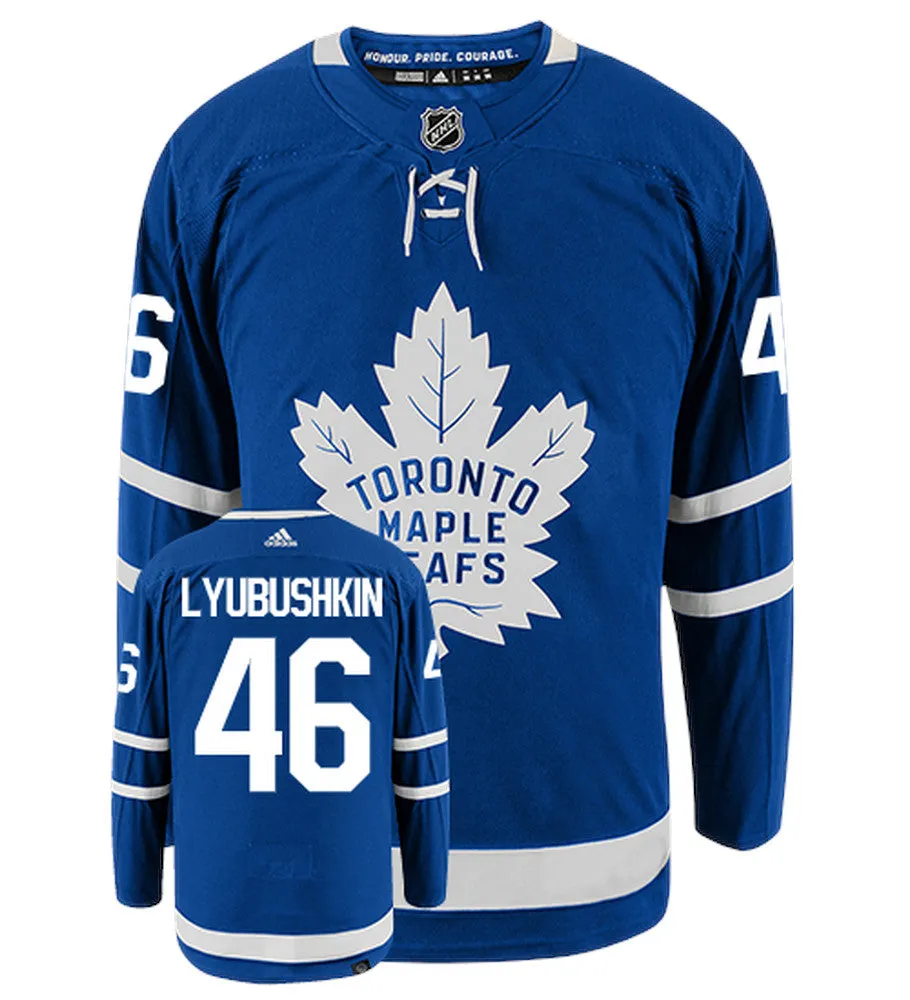 Ilya Lybushkin Toronto Maple Leafs Adidas Primegreen Authentic NHL Hockey Jersey     