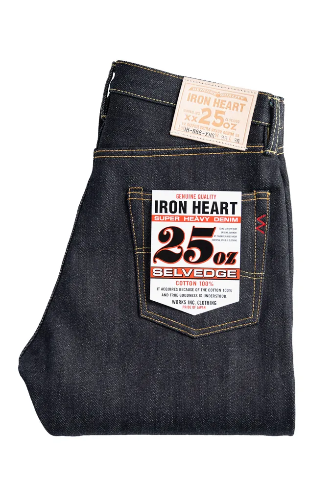 Iron Heart 888-XHS Jeans - High-Rise Straight Tapered 25oz