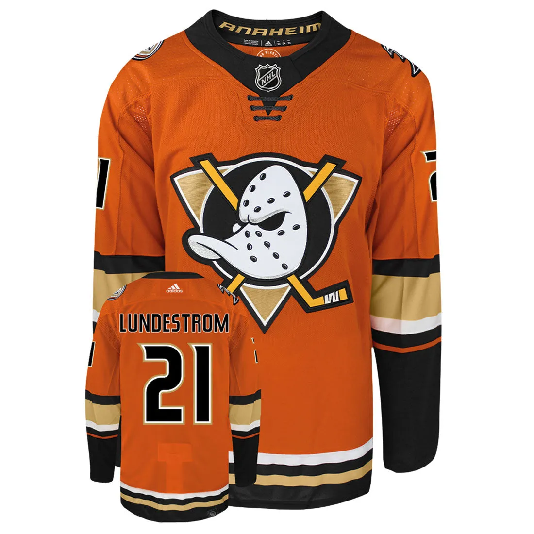 Isac Lundestrom Anaheim Ducks Adidas Primegreen Authentic NHL Hockey Jersey     