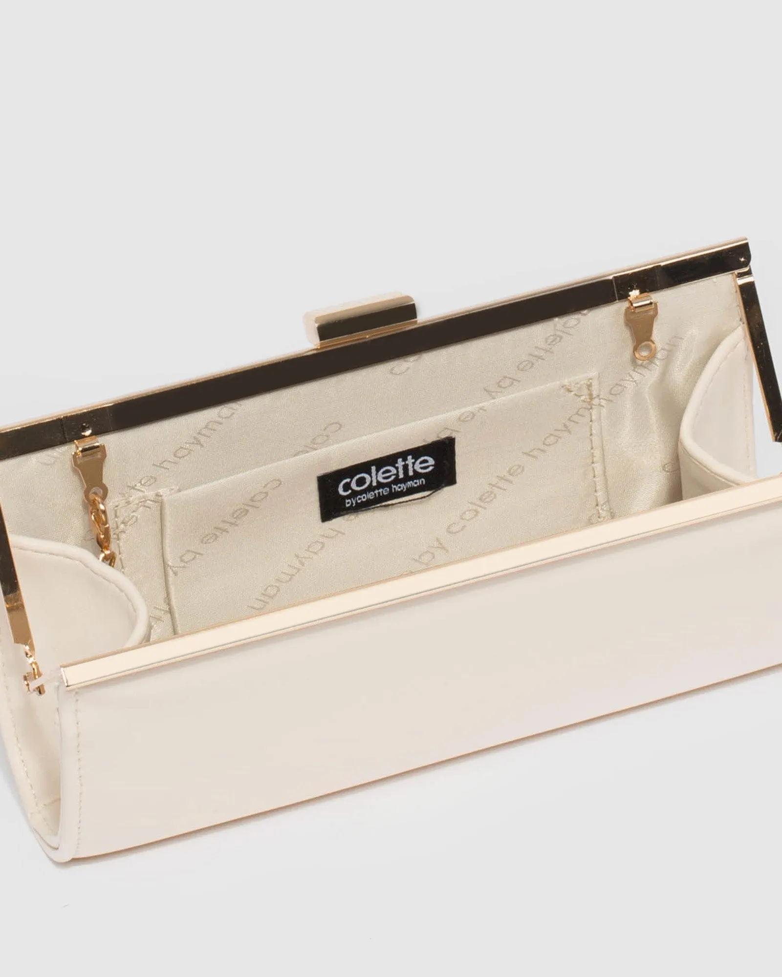 Ivory Liza Clutch Bag