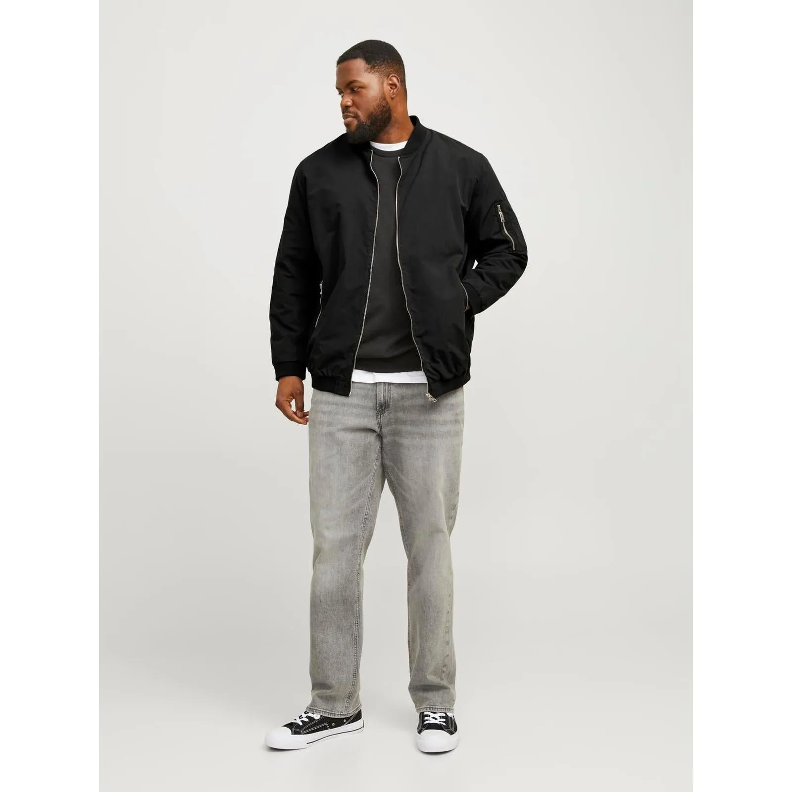 Jack & Jones Mens RuSh Big & Tall Bomber Jacket