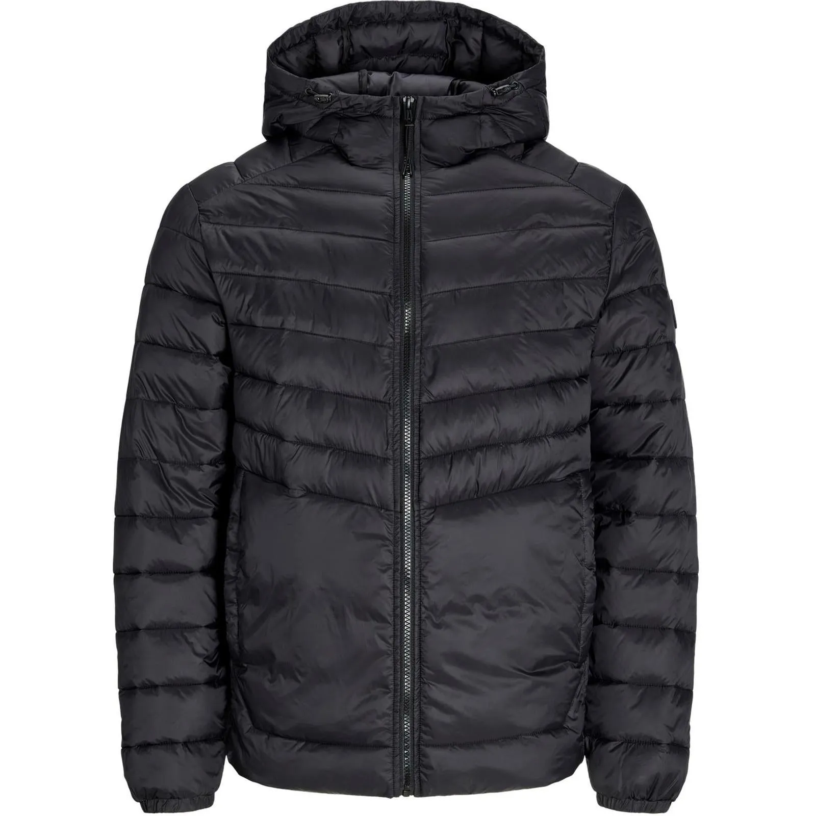 Jack & Jones Mens Sprint Big & Tall Full Zip Hooded Puffer Jacket