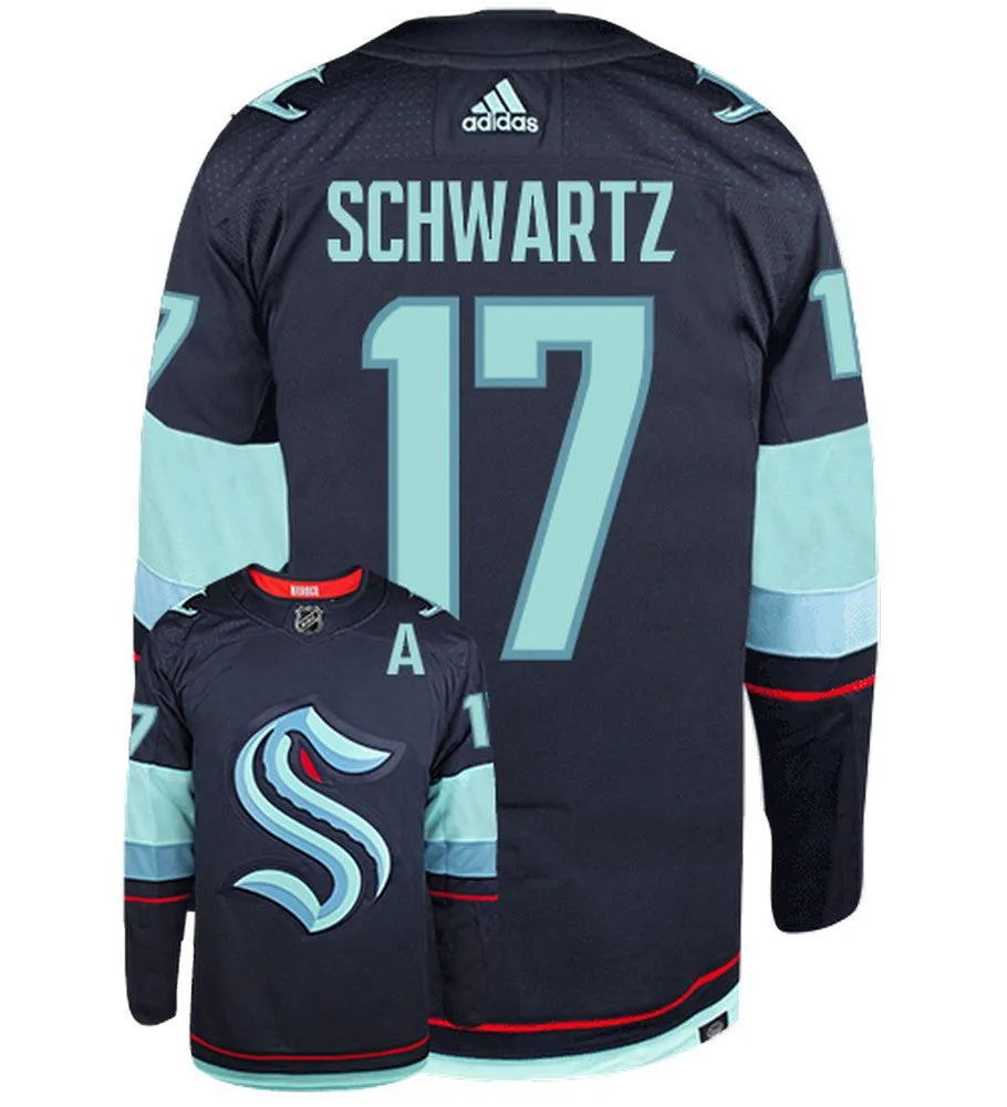 Jaden Schwartz Seattle Kraken Adidas Primegreen Authentic NHL Hockey Jersey     