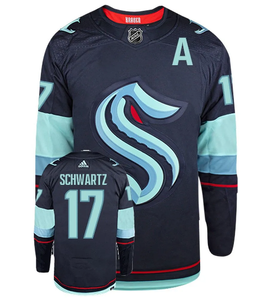 Jaden Schwartz Seattle Kraken Adidas Primegreen Authentic NHL Hockey Jersey     