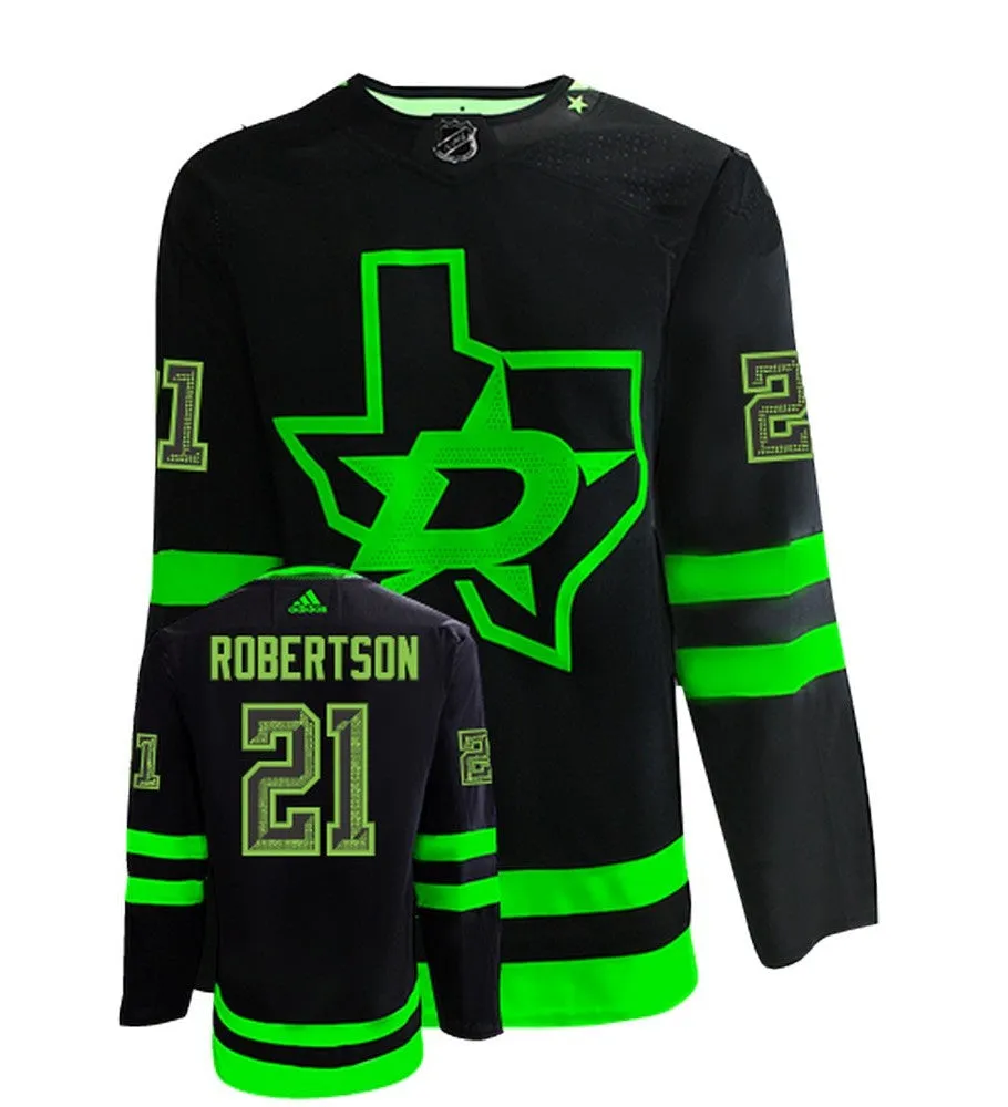 Jason Robertson Dallas Stars Adidas Primegreen Authentic NHL Hockey Jersey     