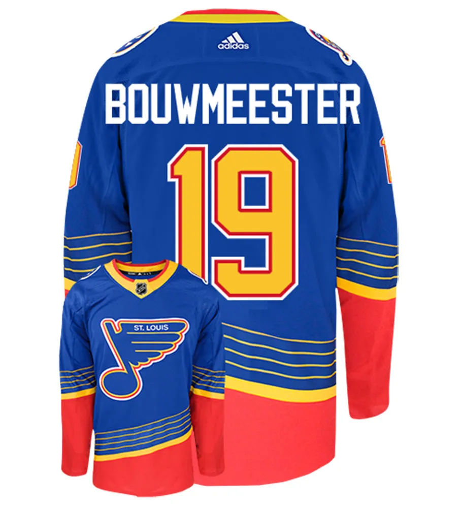 Jay Bouwmeester St Louis Blues Adidas Authentic Retro NHL Hockey Jersey     