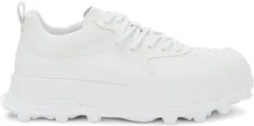 Jil Sander chunky panelled leather sneakers White