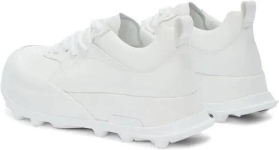 Jil Sander chunky panelled leather sneakers White