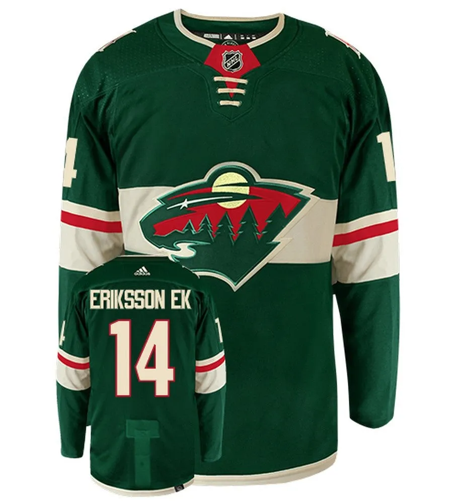 Joel Eriksson Ek Minnesota Wild Adidas Primegreen Authentic NHL Hockey Jersey     