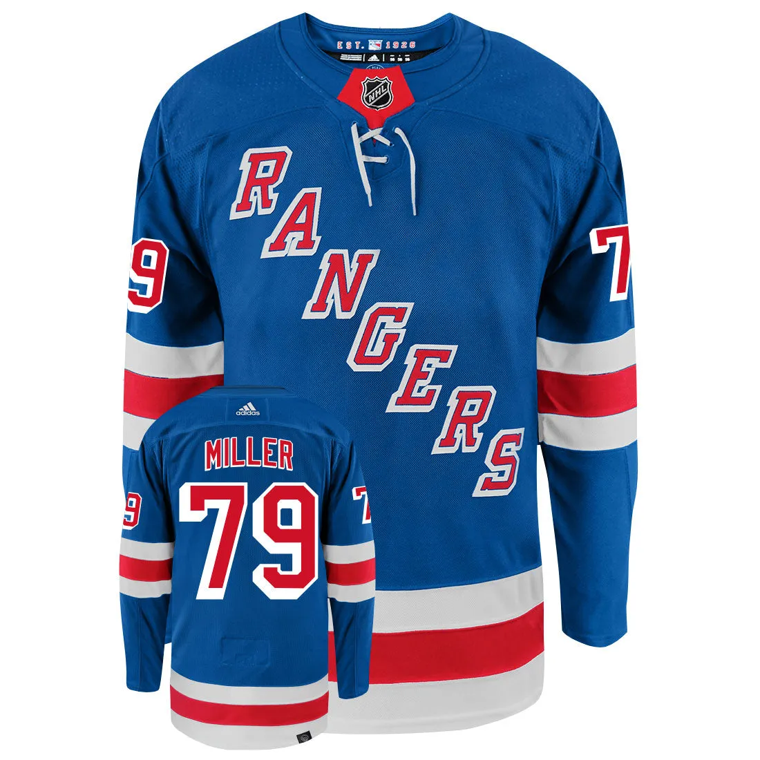 K'Andre Miller New York Rangers Adidas Primegreen Authentic NHL Hockey Jersey     